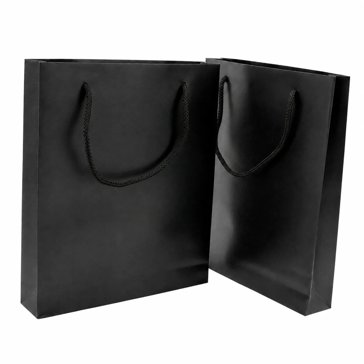Luxury black paper shopping bag